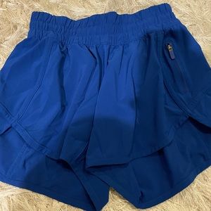 blue Lululemon shorts